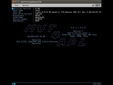 Running the IBM MVT operating system - M7