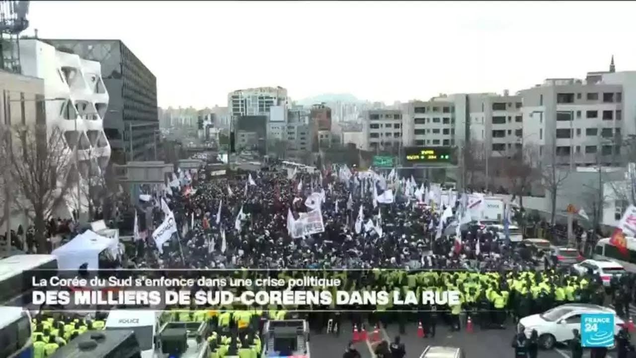 Corée du Sud : nouvelles manifestations pour et contre l'arrestation de Yoon • FRANCE 24