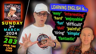 SKIP THE COUNTDOWN -      MR STEVE IS HERE - (1) - Learning English is...?  -  English Addict - 283 - 🔴LIVE  Learning from England / Sun 3rd March 2024