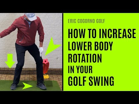 Part of a video titled How To Increase Lower Body Rotation In Your Golf Swing - YouTube