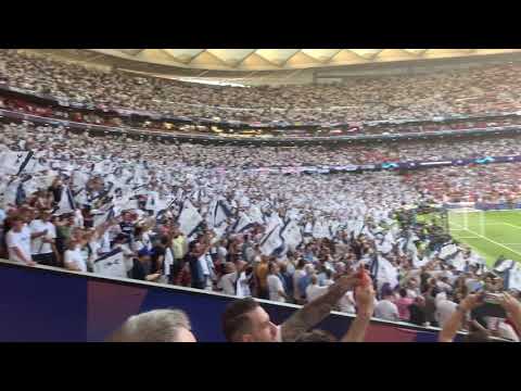 Ethan singing YNWA in Wanda Metropolitano at Champions League Final 2019