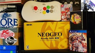 Neo Geo Arcade Stick Pro Unboxing + Granblue Fantasy Versus (Collectors Edition) - Langrisser 1&2