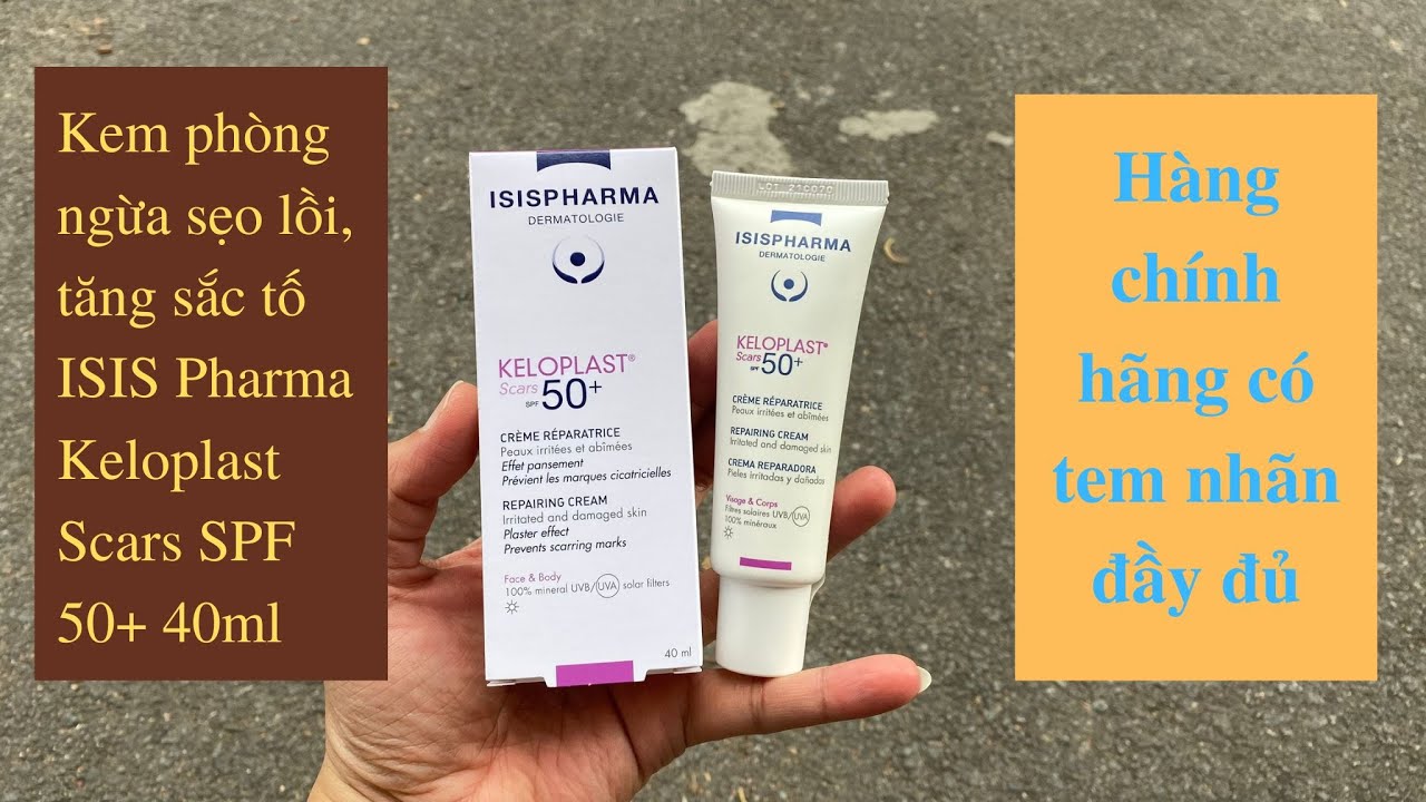 Kem phòng ngừa sẹo lồi, tăng sắc tố ISIS Pharma Keloplast Scars SPF 50+ 40ml