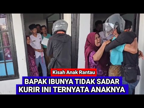 A touching moment when a child meets his parents who have returned from abroad disguised as couri...