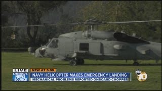 Navy helicopter lands at Chula Vista park after mechanical issues