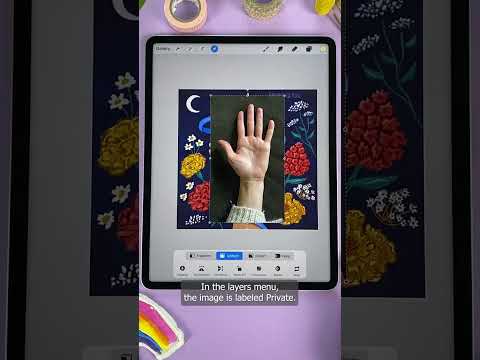 Procreate Tips: Hide reference photo from time-lapse!