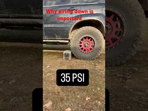 Why you should air down. 35/12.5/17 Toyo Open Country MT #tires #youtubeshorts #automobile