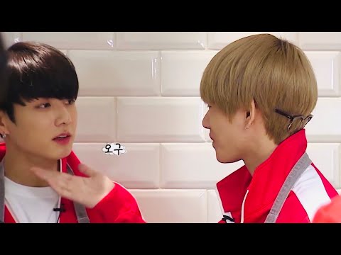 [Taekook moments] Run BTS ep.36 | Kimchi Battle 180117
