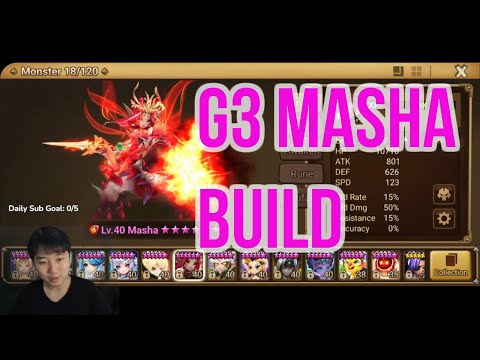 How to Build a OP G3 RTA Masha! - Summoners War