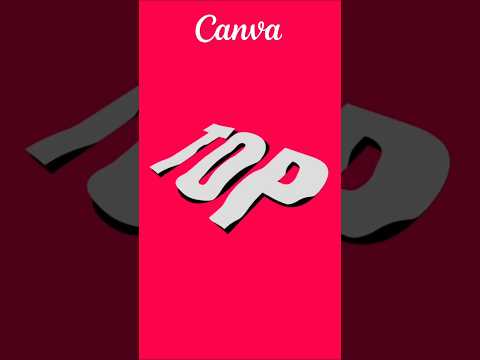 Canva Tutorial Create a Gradient and Overlapping Text Effect with Reflection
