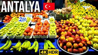 Antalya 2025 Bazaar Walking in Stunning 4K HDR - Lokal Life & Market