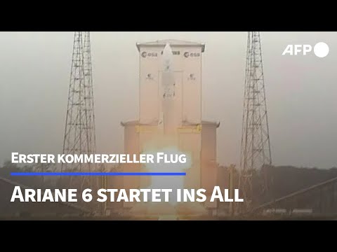 Ariane 6 zu erstem kommerziellen Flug ins All gestartet | AFP