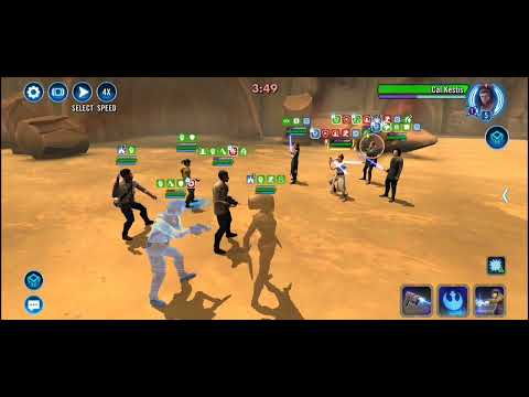 SWGOH Zorii vs Rey Ezra TW (tons of misplays lol)