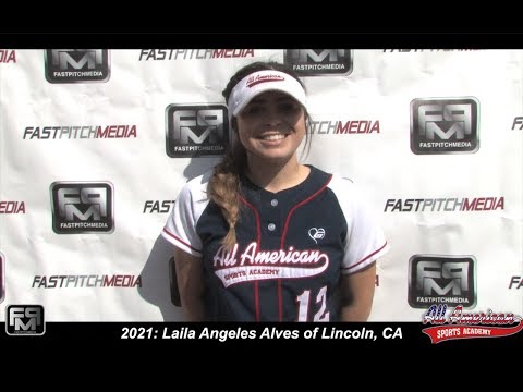 Committed Syracuse University 2021 Laila Angeles Alves Catcher and First Base Softball Skills Video