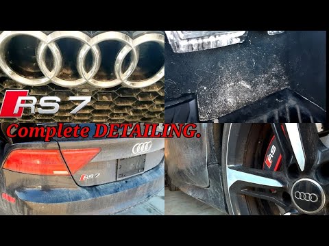 Detailing The Dirtiest Audi RS7 EVER| Deep Cleaning Car Exterior and Interior + Polish| ASMR Detail.