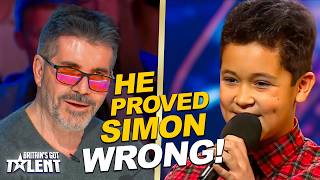 12-Year-Old Boy Proves Simon Cowell WRONG with EPIC Comeback on BGT!