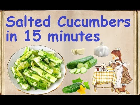 Salted Cucumbers in 15 minutes / Book of recipes / Bon Appetit