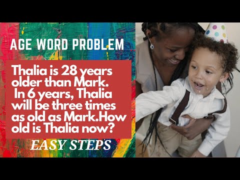 Age Word Problem||Easy Steps||Detailed Solutions|| ALGEBRA||Teacher Matrix
