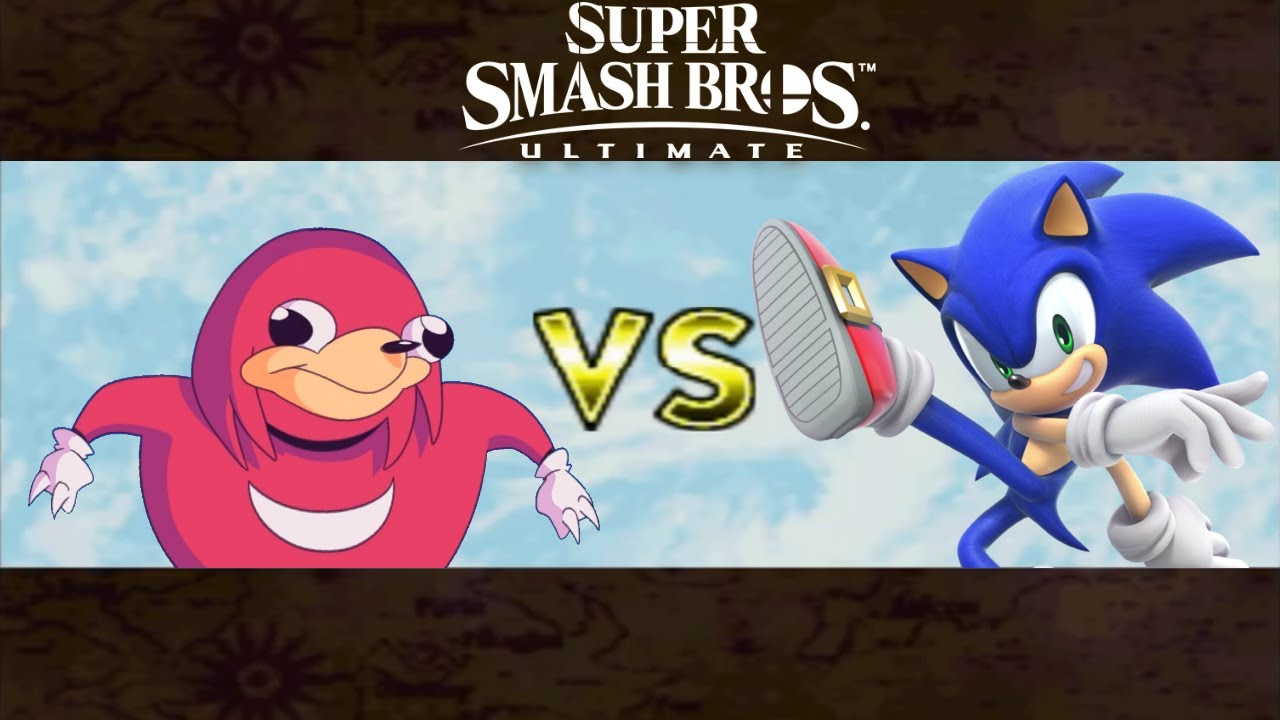 Mii Battle Ultimate: Ugandan Knuckles vs. Sonic the Hedgehog
