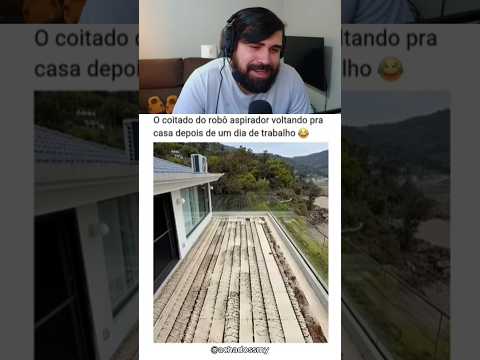 O robô depois de um dia cansativo 😅 #react #humor