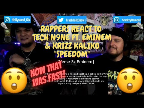 Rappers React To Tech N9ne Ft. Eminem & Krizz Kaliko "Speedom"!!!