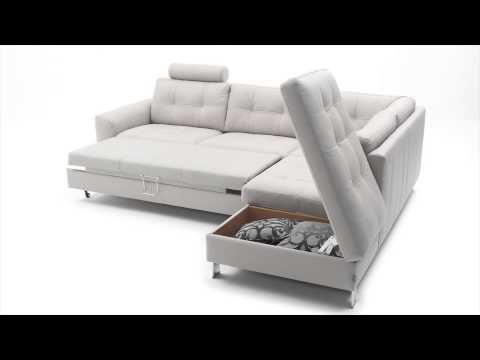 Ewald Schillig brand Sofa CombiPlus mit Funktion / Schlaufauszug & Stauraum