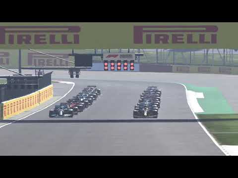 Max verstappen and Lewis Hamilton crash F1 2021 game recreation