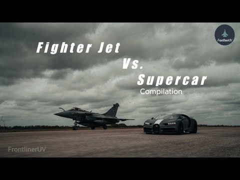 Fighter Jet vs Supercar Compilation