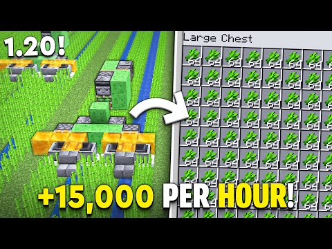 Minecraft BEST Sugar Cane Farm 1.21 - New - 15000+ Per Hour!