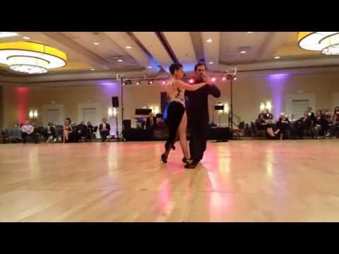  Fernando Gracia  and  Sol Cerquides  are  dancing  at  Nora's Tango Week  in  2016