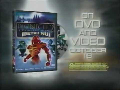 Rare 1st 30s USA TV Bionicle 2: Legends of Metru-Nui Movie DVD Commercial With Toys Spot - LEGO 2004