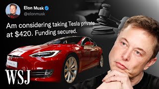 Elon Musk's Tesla Tweets Trial, Explained in Three Minutes | WSJ