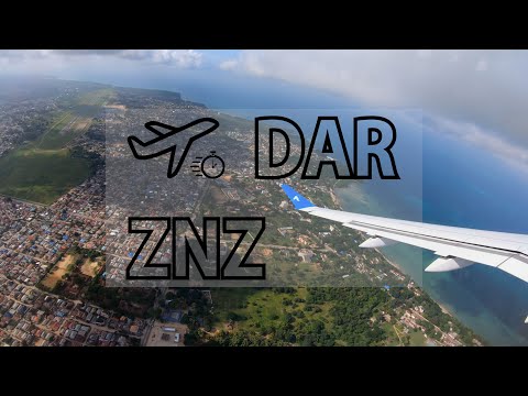 Zanzibar (ZNZ) - Dar es Salaam (DAR) flight report + time-lapse. Tanzanian adventures. Flashforward
