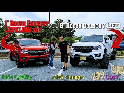 Chevy Colorado Rough Country 6\" lift kit VS. 1\" leveling kit! Pros/Cons, and MORE!!