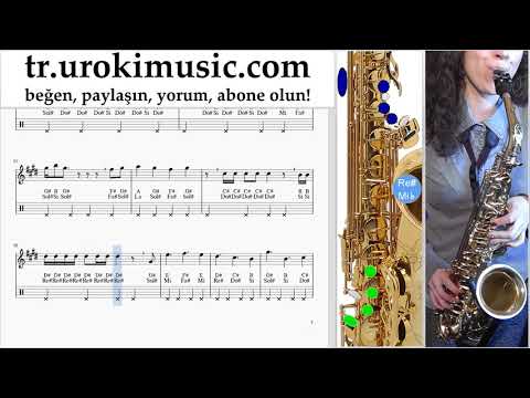 Saksafon dersleri (alto) LSD - Thunderclouds ft. Sia, Diplo, Labrinth Notalar Eğitim um-i723