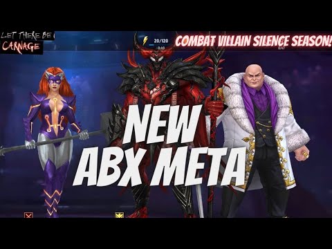 CARNAGE T4 BREAKS ABX META - COMBAT VILLAIN SILENCE SEASON - KINGPIN / TITANIA | Marvel Future Fight