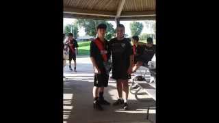 U16 game and celebration