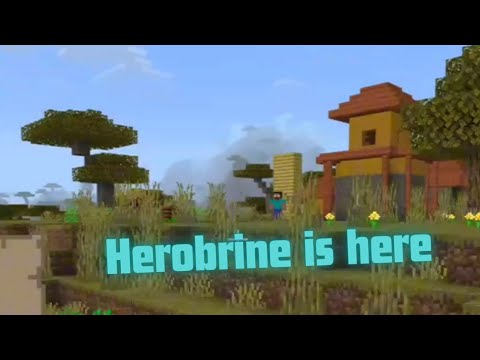 Herobrine watches in Minecraft