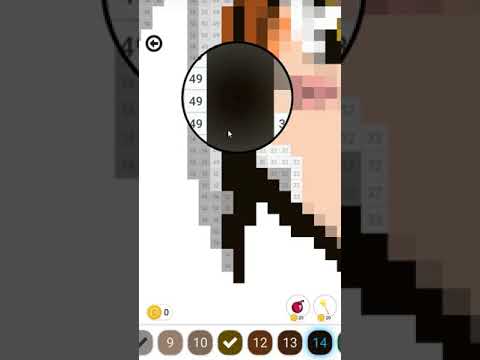 Manga Anime Pixel Art Coloring
