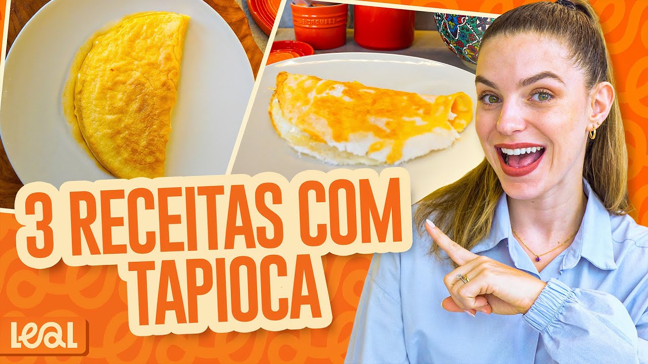 CAFÉ DA MANHÃ SAUDÁVEL, GOSTOSO E PRÁTICO | 3 RECEITAS COM TAPIOCA