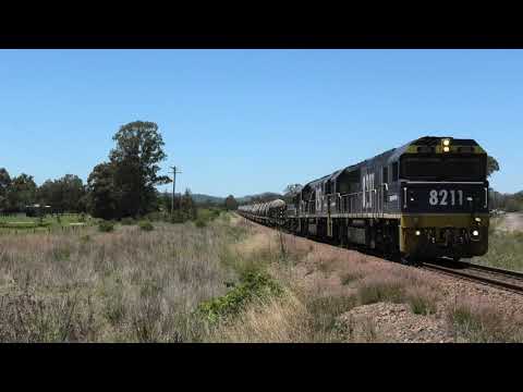 8211 + 8251 + 48xx on Up empty Cement Train  passes Wallarobba Station 15/11/20.