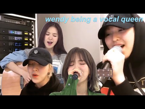 a compilation of wendy being an amazing singer