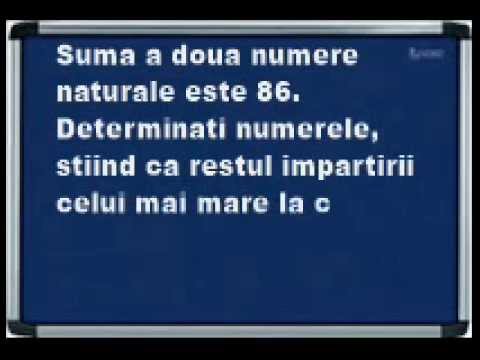 Teorema impartirii cu rest Clasa a 5 a   Probl 2