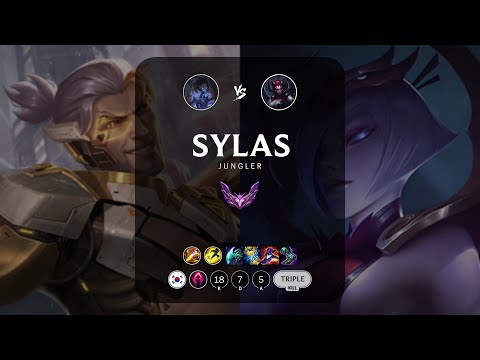 Sylas Jungle vs Elise - KR Master Patch 13.7