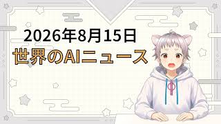 2026年8月15日 世界のAI関連ニュース