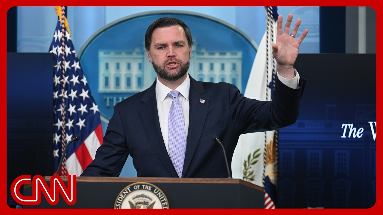 Live: White House briefing with JD Vance