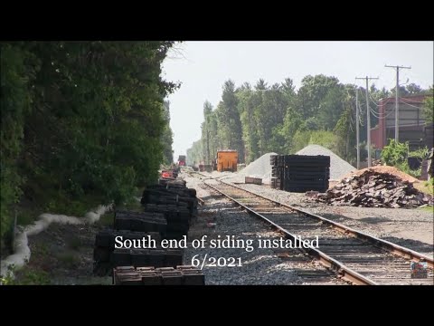 Abandoned second railroad track being restored - Freetown, MA - 6/2021