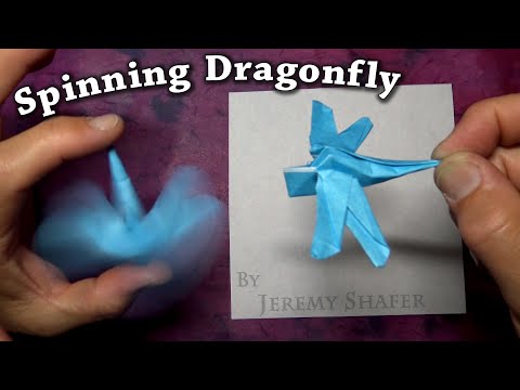 Origami Dragonfly Spinner