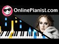 Adele - Water Under the Bridge Piano Tutorial ...