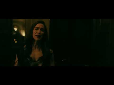 Trailer montage — ritual masks, a mechanical turntable singing hide-and-seek, Grace sprinting through candlelit halls